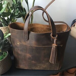 Portland Leather Goods Canyon Medium Crossbody Bag with Tassel